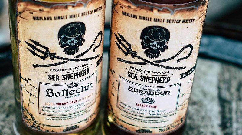 Edradour und Ballechin: Kirsch Whisky prouldy supports Sea Shepherd