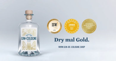 Kult-Gin aus Köln jetzt mit drei Mal Gold ausgezeichnet
