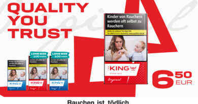 Zigaretten-Duo mit Profil: ‚The King Red & Blue‘